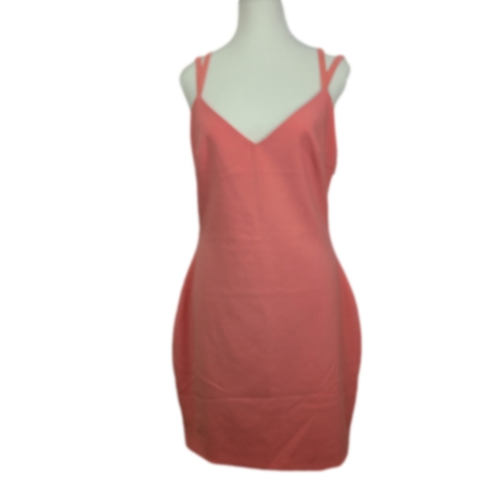 Elizabeth & James pink strappy v-neck midi pastel NWOT dress, sz 12 Feminine